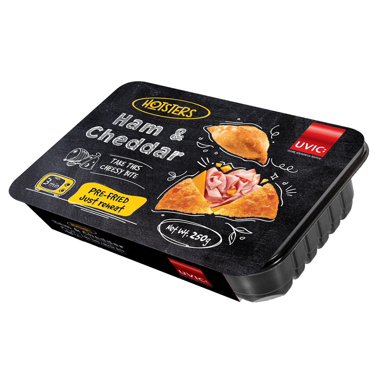 Frozen Mini HOTSTER pocket Ham & Cheddar 250g 
